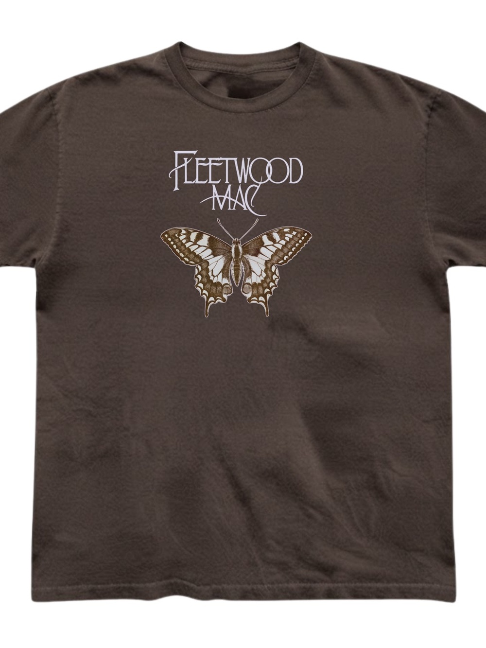 Fleetwood Mac Butterfly Graphic Gildan T-shirt Brown
